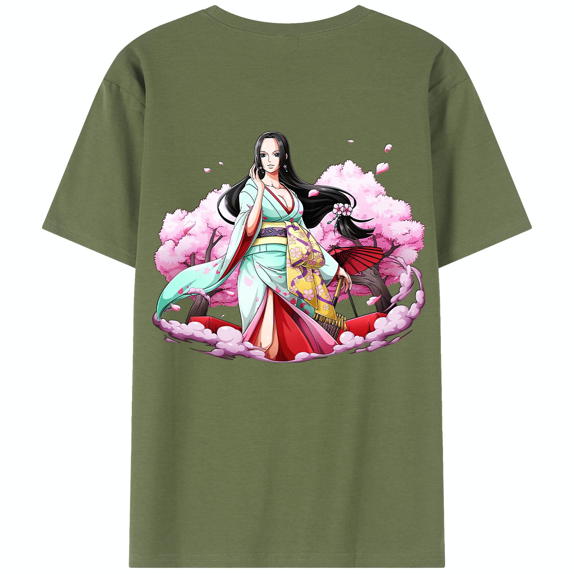 ワンピース ボア・ハンコック ONE PIECE Boa·Hancock 綿100％半袖Tシャツ（背面プリント）